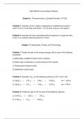 Thermochemistry, Spontaneity, Entropy & Free Energy Problems