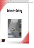 Defensive driving full course with complete detailed A+ latest updated version  