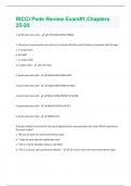 RICCI Peds Review Exam#1,Chapters 25-29  Questions with correct Answers