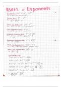 Rules of Exponents(Pre-Calculus )