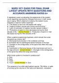 NURS 1871 EAQS FOR FINAL EXAM LATEST UPDATE WITH QUESTIONS AND ACCURATE ANSWERS RATED A+