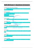 (Exam 1) NUR 209 Exam 1: Questions & Answers:  Updated A+ Score Solution