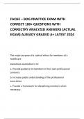 FACHE – BOG PRACTICE EXAM WITH CORRECT 180+ QUESTIONS WITH CORRECTRY ANALYZED ANSWERS (ACTUAL EXAM) ALREADY GRADED A+ LATEST 2024     