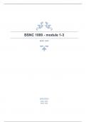 BSNC 1000 - module 1-3 questions & answers 