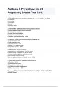 Test Bank For Mosbys Respiratory Care Anatomy and Physiology 3rd Edition Foundations for Clinical Practice Will Beachey All Chapters Covered. 2024/2025 (ALL BUNDLED HERE!!!)