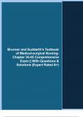 Brunner and Suddarth's Textbook of Medical-surgical Nursing- Chapter 35-45 Comprehensive Exam || With Questions & Solutions (Expert Rated A+)