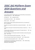 ISSC 262 MidTerm Exam 2024 Questions and Answers