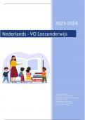 Nederlands - VO Leesonderwijs (Eindcijfer 10)