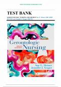 Test Bank for Gerontologic Nursing 6th Edition by Sue E. Meiner, Jennifer J. Yeager 9780323498111 Chapters 1-29 Complete Guide.