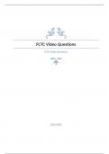 FCTC Video Questions and answers verified to pass