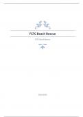 FCTC Beach Rescue Question and answers rated A+