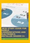 STUDY GUIDE FOR MOBILE COMMUNICATIONS AND ELECTRONICS INSTALLER |MCEI| (The certification includes basic knowledge concepts of land mobile radio (LMR) and associated electronics equipment installation. This also incorporates required skills applicable to 