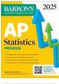 AP Statistics Premium, 2025: Prep Book with 9 Practice Tests + Comprehensive Review + Online Practice (Barron's AP Prep) Premium Edition