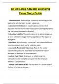 CT All-Lines Adjuster Licensing Exam Study Guide