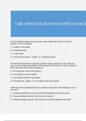 CAIB 1 PRACTICE EXAM (MULTIPLE CHOICE)