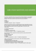 CAIB 2 EXAM QUESTIONS AND ANSWERS