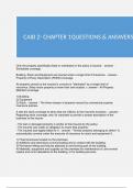 CAIB 2- CHAPTER 1QUESTIONS & ANSWERS