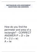 MATHNASIUM JOB ASSESSMENT QUESTIONS AND ANSWERS 