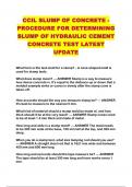 CCIL SLUMP OF CONCRETE -PROCEDURE FOR DETERMINING SLUMP OF HYDRAULIC CEMENT CONCRETE TEST LATEST UPDATE