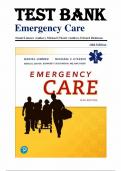 Test Bank for Emergency Care 14th Edition by Daniel Limmer, Michael F. O'Keefe and Edward T. Dickinson 9780136681168 (Complete 41 Chapters)