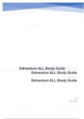 Edmentum ALL Study Guide questions with 100% correct answers graded A+