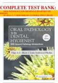 COMPLETE TEST BANK: ORAL PATHOLOGY FOR THE DENTAL HYGIENIST 7TH EDITION BY OLGA A. C. IBSEN RDH MS (AUTHOR)LATEST UPDATE 