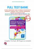 Test Bank For Clinical Reasoning Cases in Nursing 7th Edition by Mariann M. Harding; Julie S. Snyder ISBN:9780323527361 (Complete 72 Chapters)