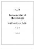 (Purdue) SC246 Fundamentals of Microbiology Midterm Exam Guide Q & S 2024.