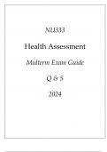 (Purdue) NU333 Health Assessment Midterm Exam Guide Q & S 2024.