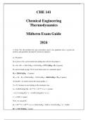 (Berkeley) CHE 141 Chemical Engineering Thermodynamics Midterm Exam Guide 2024.