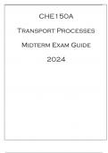 (Berkeley) CHE 150A Transport Processes Midterm Exam Guide 2024