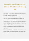 Biomaterials Exam 8 (chapter 14 & 15) Q&A with 100% Solutions | Graded A+ | 2024