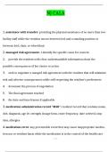 NJ Certified Assisted Living Administrator (CALA) EXAM LATEST Questions and Answers Latest (2024 / 2025) (Verified Answers)