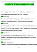 NYS State board test Questions and Answers Latest (2024 / 2025) (Verified Answers)