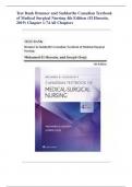 Test Bank Brunner and Suddarths Canadian Textbook of Medical Surgical Nursing 4th Edition (El Hussein, 2019) Chapter 1-74 All Chapters,,,Alpha