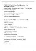 NURS 340 Week 1 Quiz Ch. 1 Questions with Complete Solutions