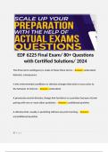 EDF 6225 Final Exam/ 80+ Questions with Certified Solutions/ 2024 