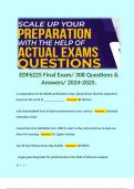 EDF6225 Final Exam/ 308 Questions & Answers/ 2024-2025. 