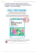 Test Bank For Dewits Medical Surgical Nursing Concepts and Practice 4th Edition by Holly Stromberg | Chapter 1 – 48, Latest Edition|,,,Alpha