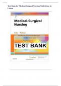 Test Bank for Medical Surgical Nursing 7th Edition by Linton,,,,Alpha