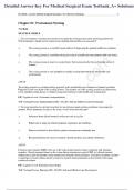 Detailed Answer Key For Medical Surgical Exam Testbank, A+ Solutions,,Alpha