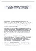 PSYC 375 EXAM 1 ELABORATED QUESTIONS AND ANSWERS 