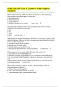 NURS 612 AHA Exam 1: Questions With Complete Solutions 