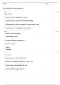 MSC ORT FINAL (Knee Hip Trauma) 2024 EXAM QUESTIONS WITH 100% CORRECT ANSWERS!!