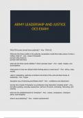 ARMY LEADERSHIP AND JUSTICE OCS EXAM