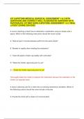 ATI CAPSTONE MEDICAL SURGICAL ASSESSMENT 1 & 2 WITH QUESTIONS AND CORRECT WELL ELABORATED ANSWERS WITH RATIONALES/ ATI MED SURG CAPSTONE ASSESSMENT 1 & 2 REAL LATEST EXAMS 2024/2025