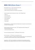 EEB 2100 UConn Exam 1  Questions + Answers Graded A+