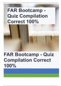 FAR Bootcamp - Quiz Compilation Correct 100%