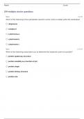 BIOCHEM ACS STUDY GUIDE QUESTIONS WITH CORRECT ANSWERS!!