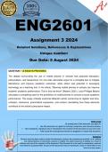 ENG2601 Assignment 3 (COMPLETE ANSWERS) 2024 - DUE 5 August 2024